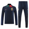 Portugal Quarter Zip Sweat d'Entraînement 2022 Noire Pour Homme